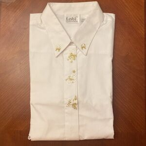 Tabi Shirt Embroidered Holiday XL